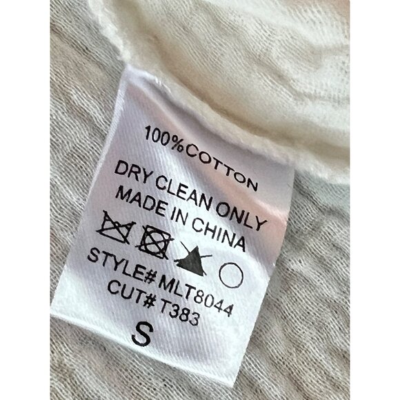 White V Neck Sleeveless  Top Womens Casual Blouse Soft Cotton Size M - XL - Picture 8 of 8